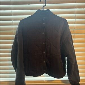 Elegant Black Quilted Puffer Jacket